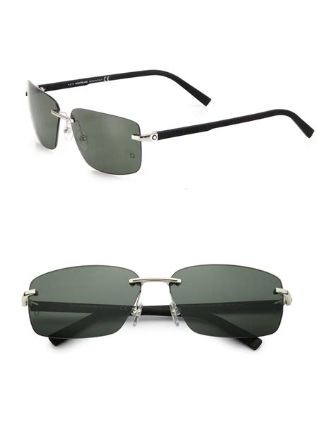 small rectangular sunglasses mens|rectangular rimless sunglasses for men.